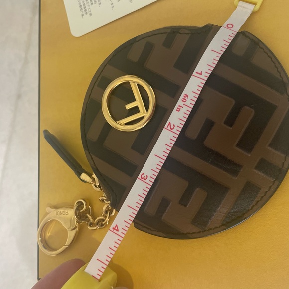 Authentic F is FENDI Coin Purse with key chain - Picture 7 of 9
